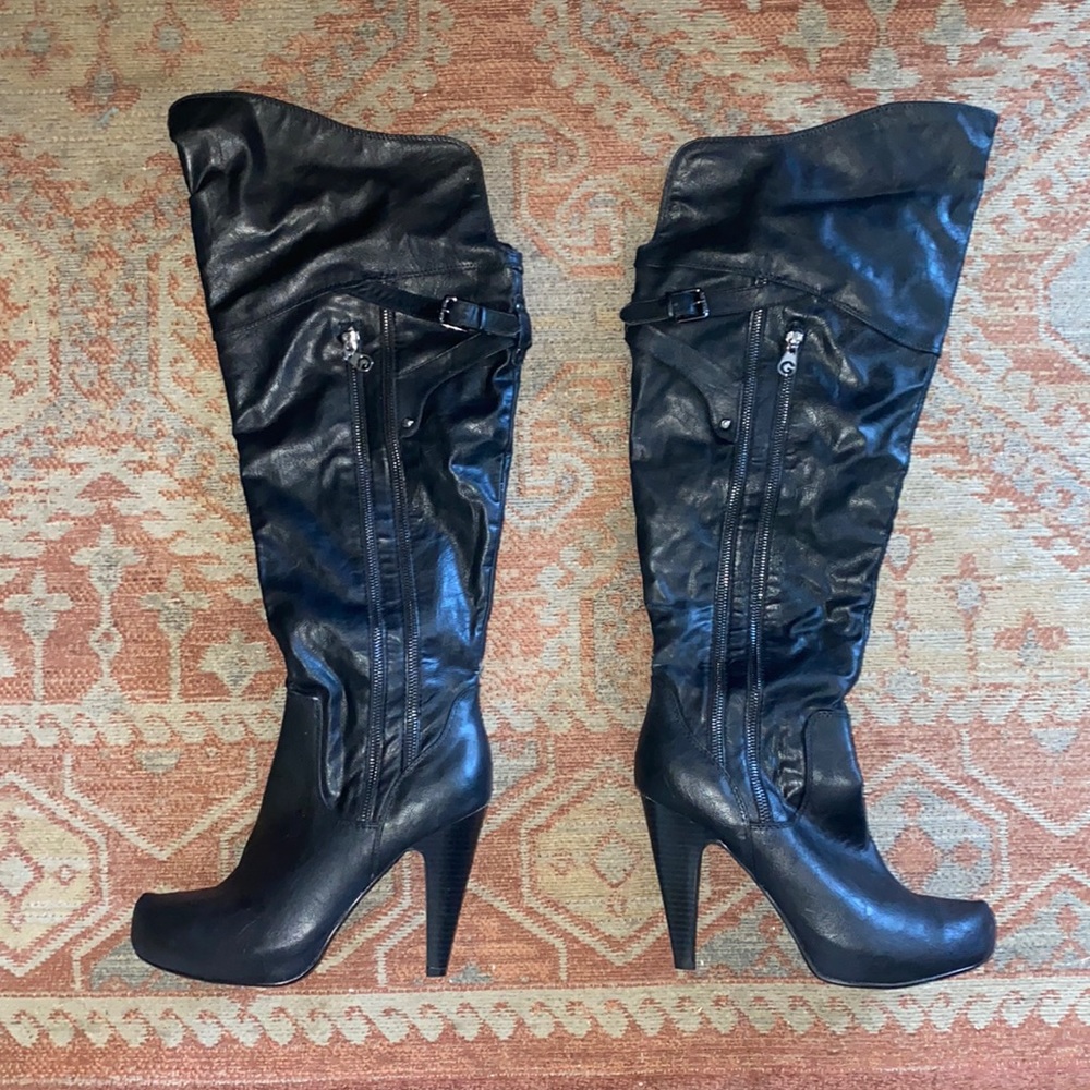 Guess Black Heeled Boot